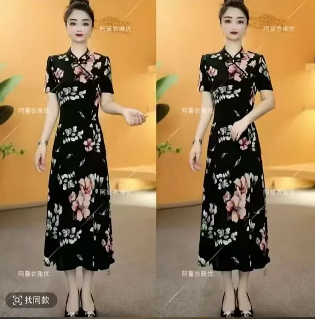 设计款气质旗袍裙268