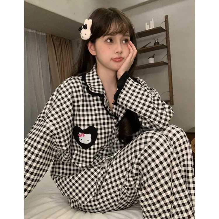 女大睡衣女款爆款2025新款春秋季舒适可外穿宽松长袖家居服两件套