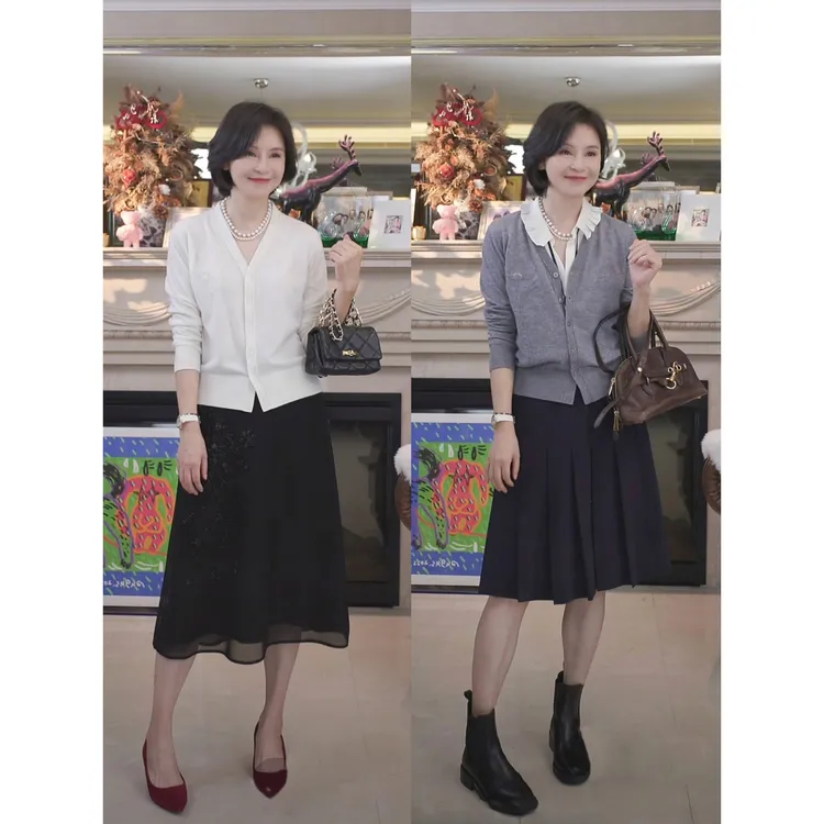 我是摩羯蒲公英的约定60支山羊绒澳洲美利奴羊毛花朵秋16针织开衫