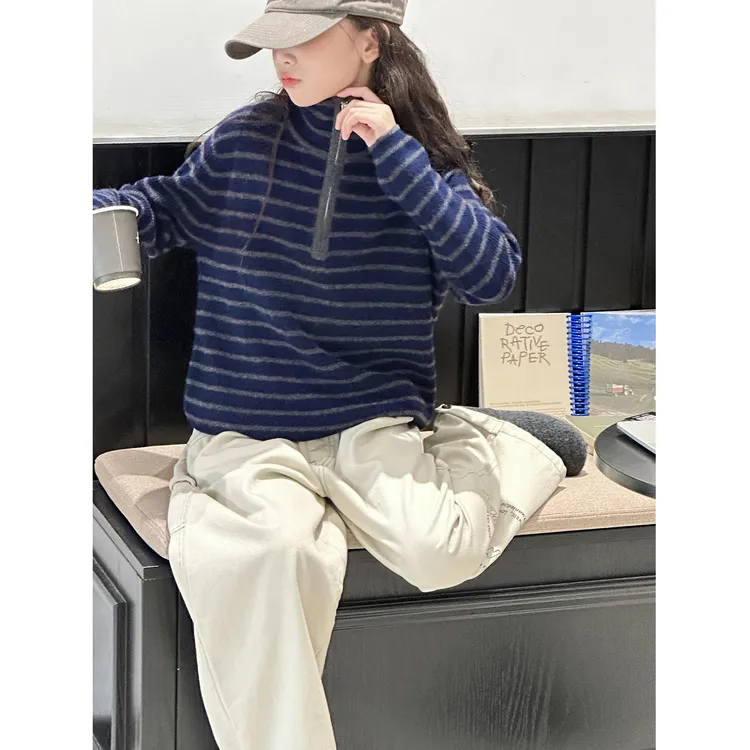 K29837孙小美慵懒风女童毛衣2025秋冬新款儿童针织衫春秋大童上衣