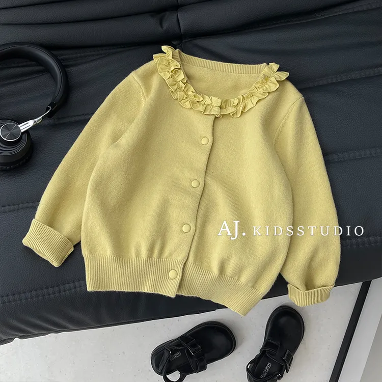 2025春秋装女童韩版时尚洋气休闲针织毛衣开衫MPG6613-PP3