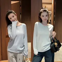【痘痘私服】|【6羊毛银丝】氛围感细闪卷边慵懒长袖上衣