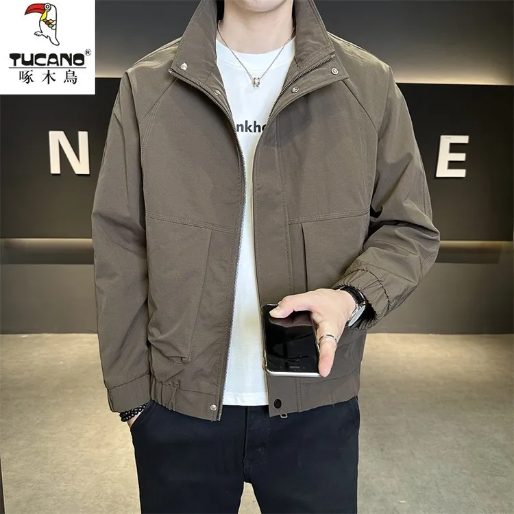 TUCANO/啄木鳥秋季韩版显瘦时尚休闲夹克男士潮流城市机能风外套