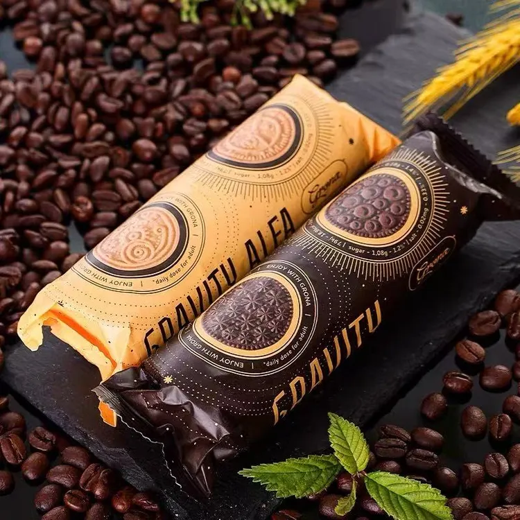 （旗立诺）乌克兰进口爱比可小甜甜引力饼干焦糖味巧克力味100克