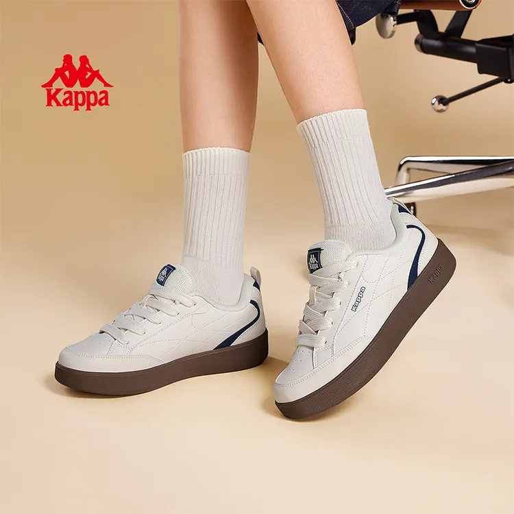 Kappa卡帕女鞋时尚百搭休闲板鞋复古潮流软底德训鞋K0FY5CC15CA商品图