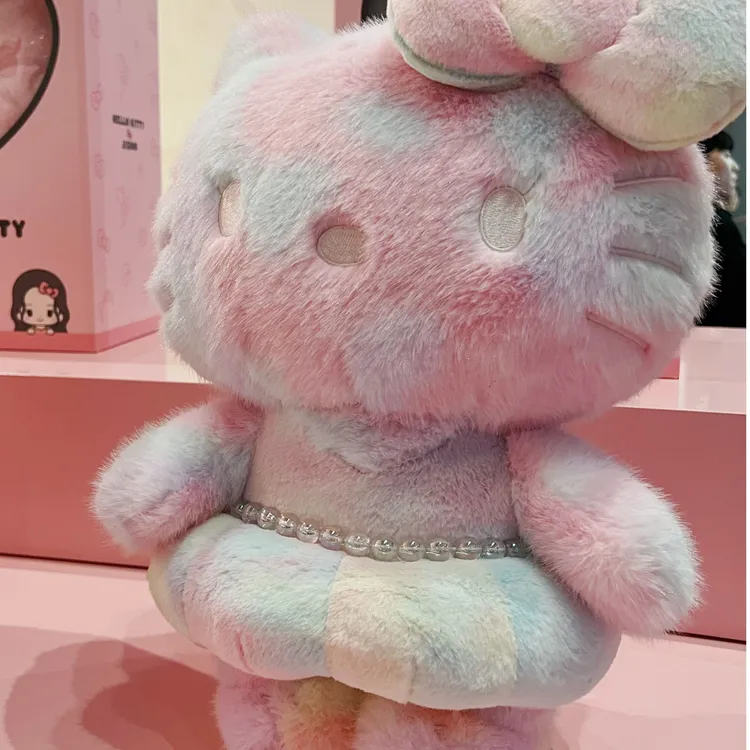 【首尔超限】Hello Kitty x JISOO联名 彩色渐变 kitty40CM玩偶公仔