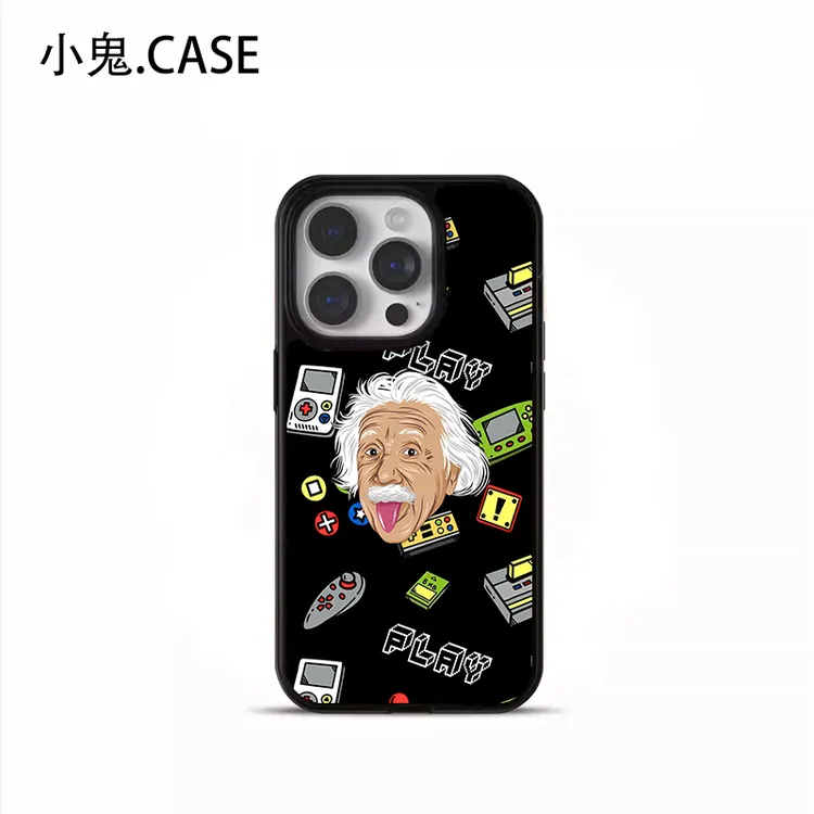 搞怪爱因斯坦适用苹果17promax手机壳16plus小众vivo华为oppo小米