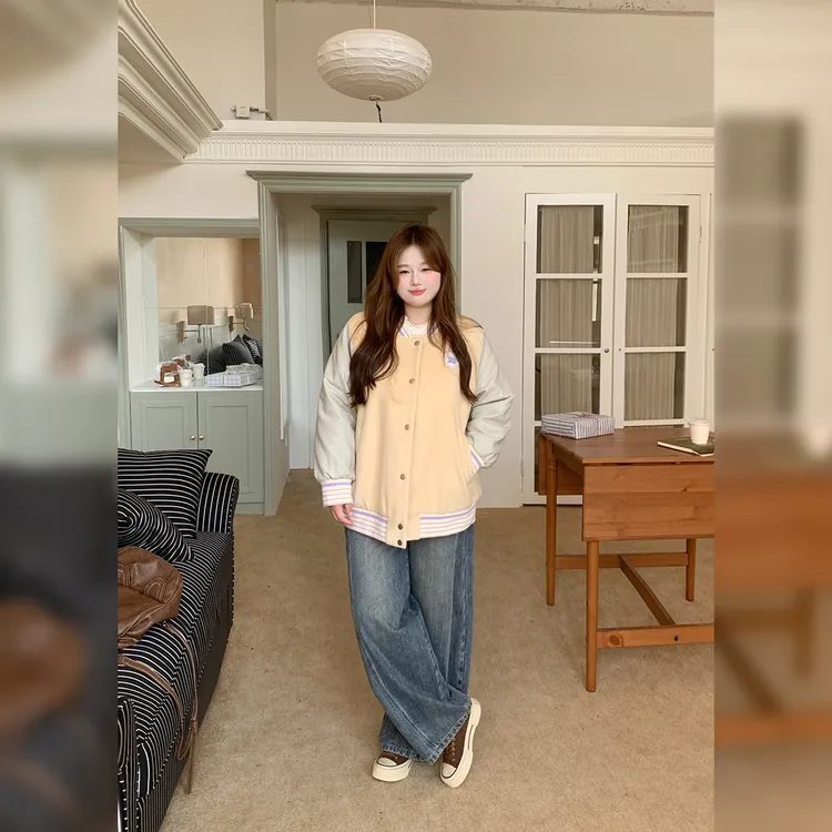 徐达布【天赋好穿】牛仔裤女阔腿弯刀裤冬季直筒裤H39078C54