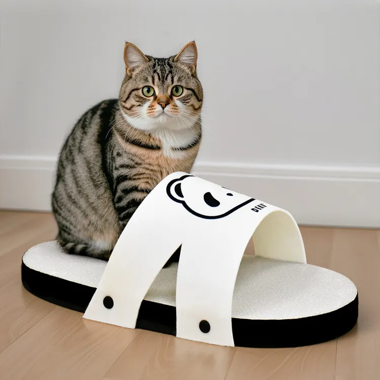 猫咪猫抓板磨爪板白色瓦楞3纸猫抓板磨爪玩具防抓猫抓盆双面