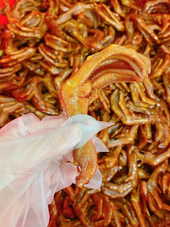 锦绣星河屏姨五香鸭脚4只*5包潮汕特产美味真空包装500g追剧零食全脚