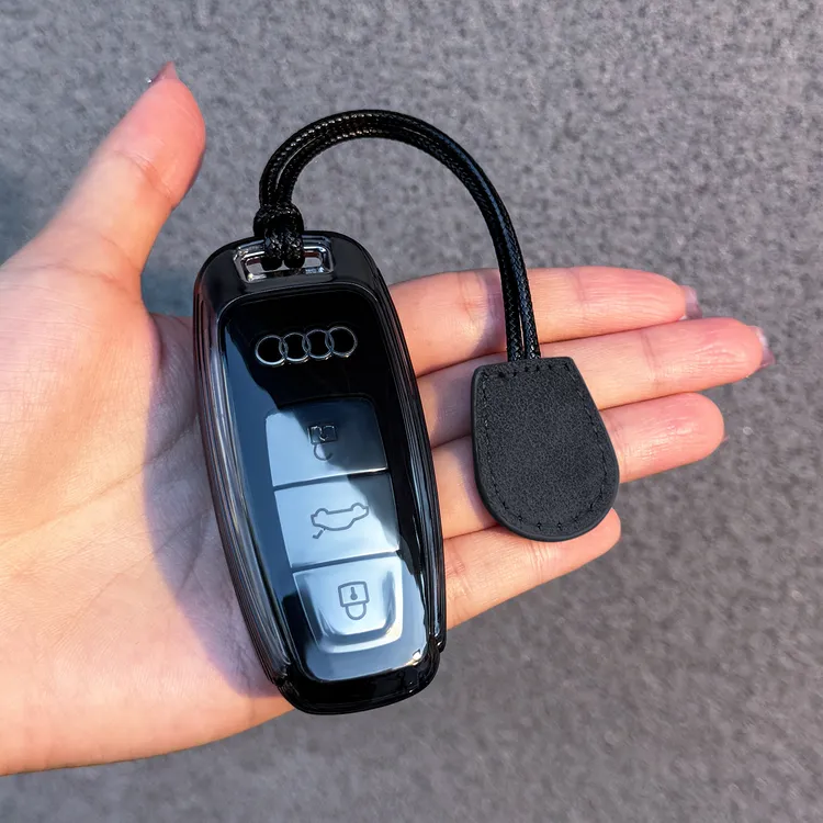 奥迪a6l钥匙套q5l/a4l新款a3/q3/a6扣包a7l/a4保护壳汽车配件装饰