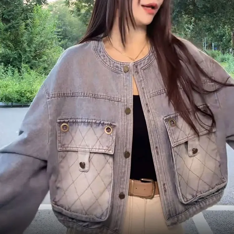 美式高街oversize牛仔外套女2025春秋新款宽松外穿超好看夹克上衣