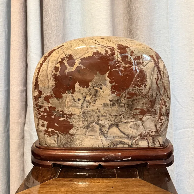 国画石《蝶恋花》长33厘米高27厘米