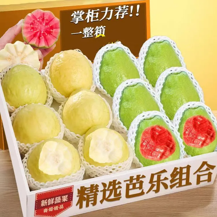 正宗奶油红芭乐白心软心应季新鲜低糖高VC软糯香甜冰淇淋水果5斤