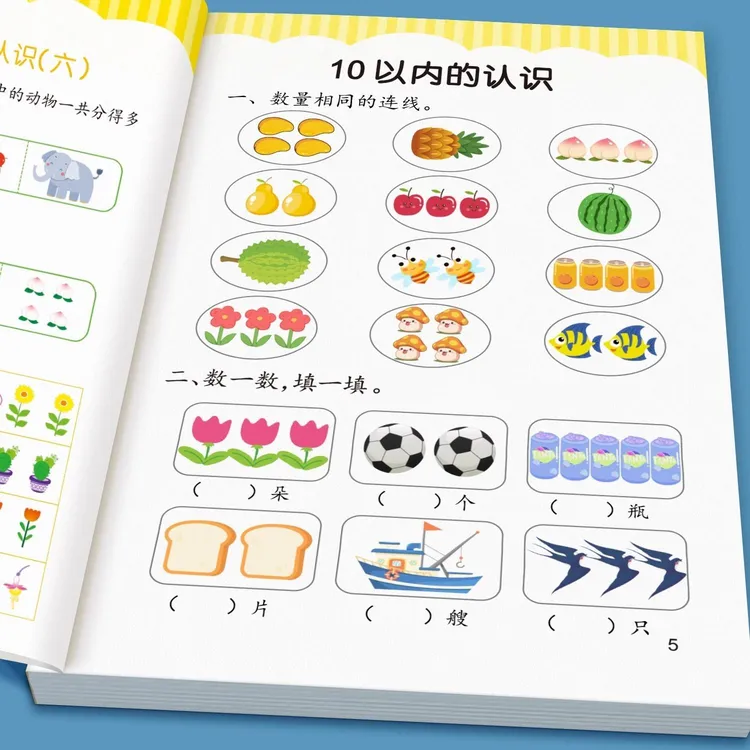 幼儿童奥数启蒙思维训练3-8岁幼儿园升小学一年级早教数字数学题