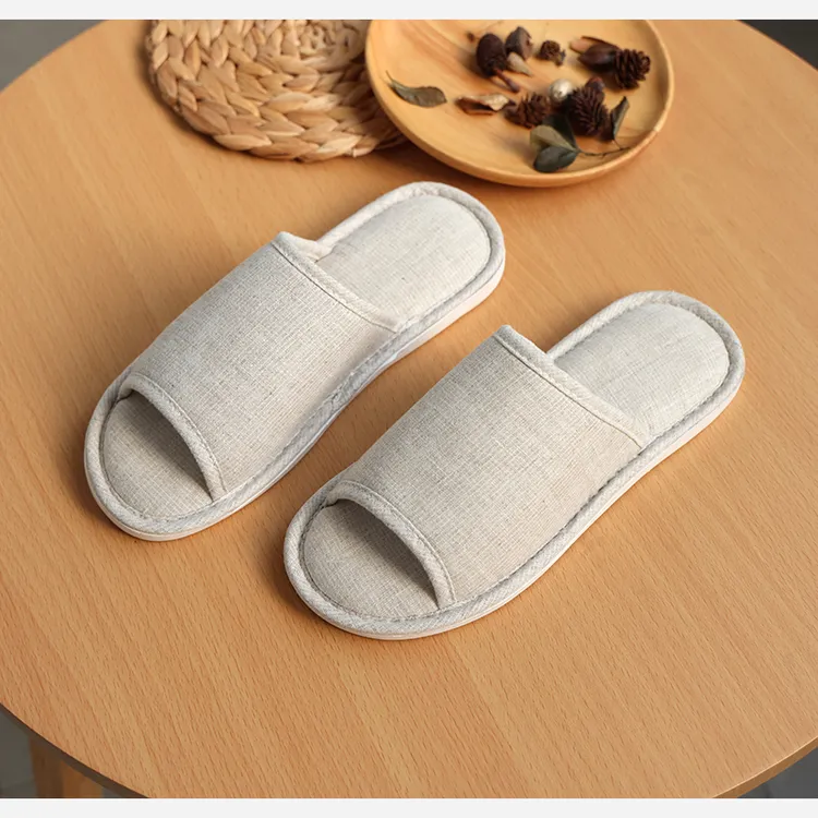 麻享【汉麻家居拖鞋】简约舒适透气轻便四季室内防滑软底FSY50662