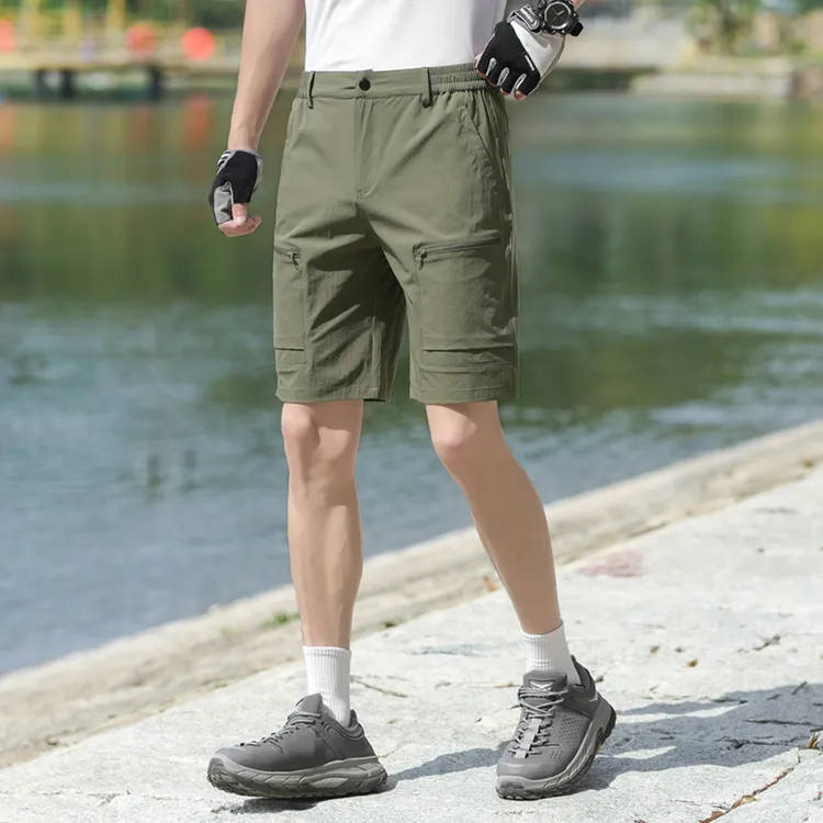 鸟家同款夏季户外速干短裤男薄款运动高弹登山裤透气冲锋五分裤