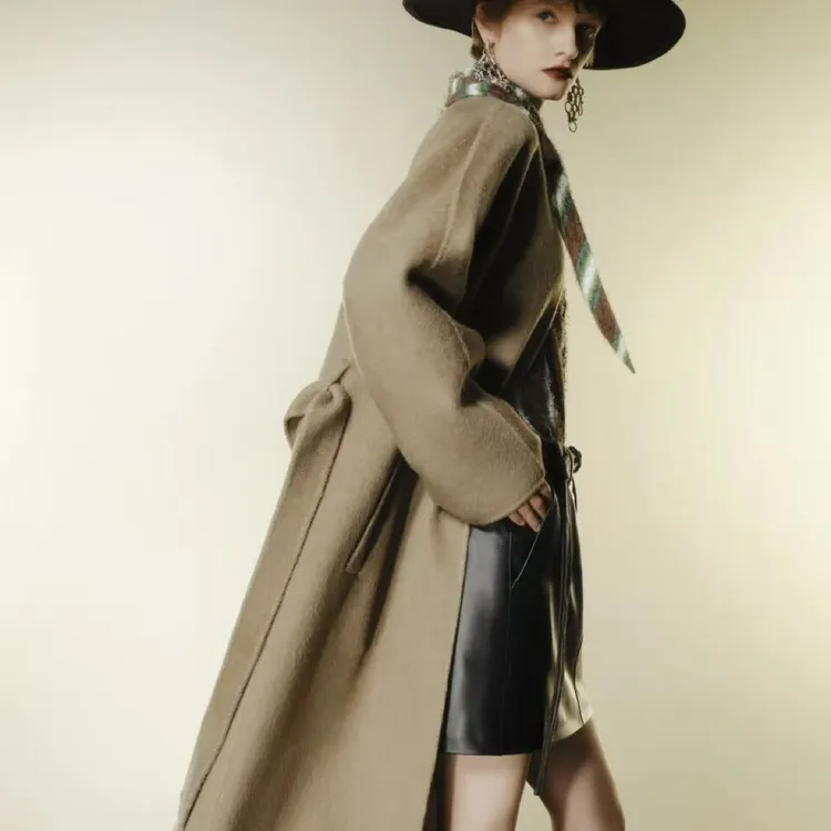 limil/丽米儿秋冬新款百搭宽松时尚长袖设计感大衣940039