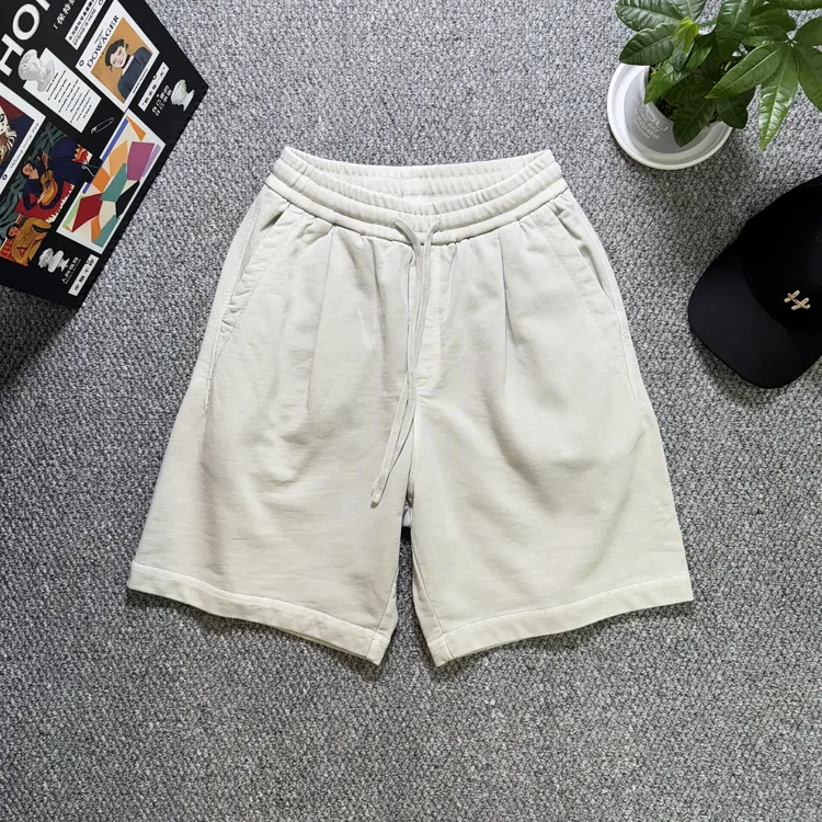 夏季时尚短裤卫裤质感舒适透气松紧腰百搭潮流男士五分裤颜色多选