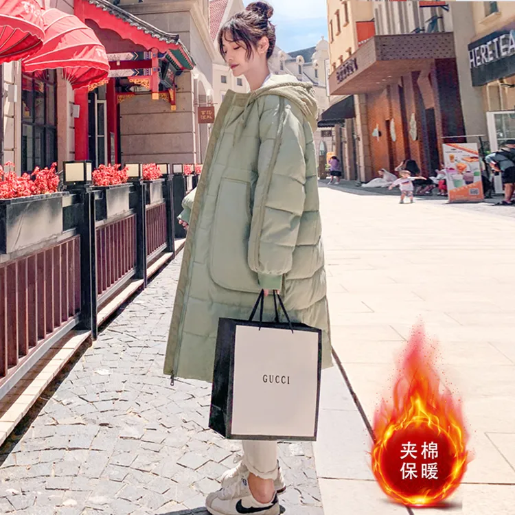 【加棉保暖】超显瘦锁温保暖棉衣棉服女冬季外套中长款厚棉袄2025年新款不跑棉