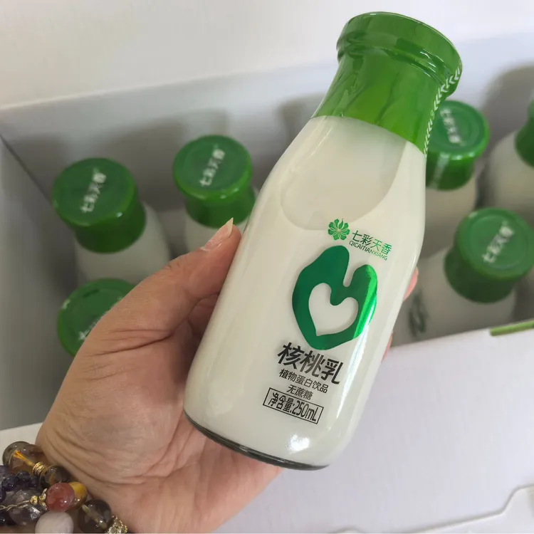 云南特产七彩天香核桃乳 无蔗糖 10瓶装