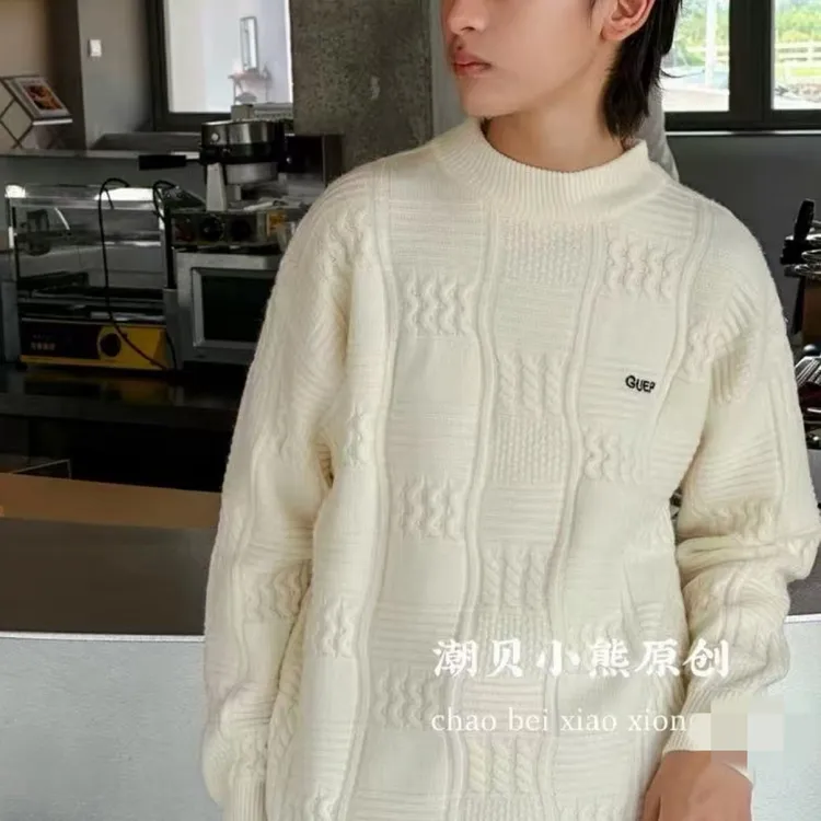 秋冬双层加厚毛衣