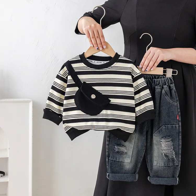 男童秋装套装帅气男宝宝婴儿童春秋季洋气长袖卫衣两件套韩版小童