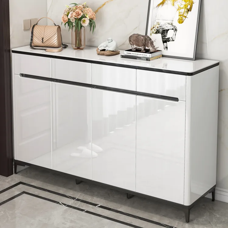 鞋柜带门家用门口玄关一体柜入户大容量隔断柜轻奢阳台收纳储物柜