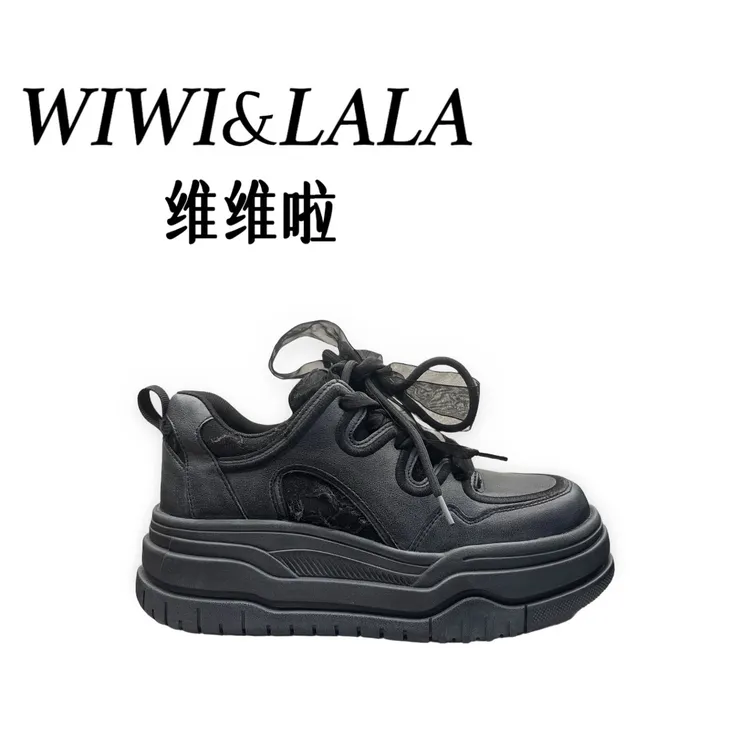 【维维啦】AW25秋款牛皮厚底滑板鞋116-109