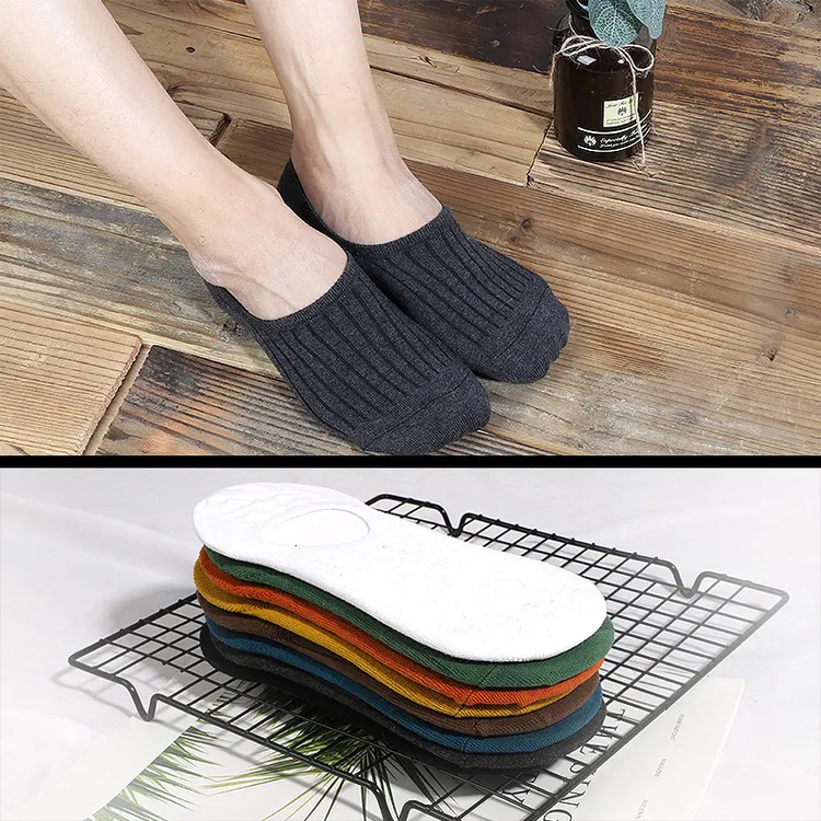 隐形袜10双男士船袜 春夏款棉浅口条纹袜子男 网店超市热卖款