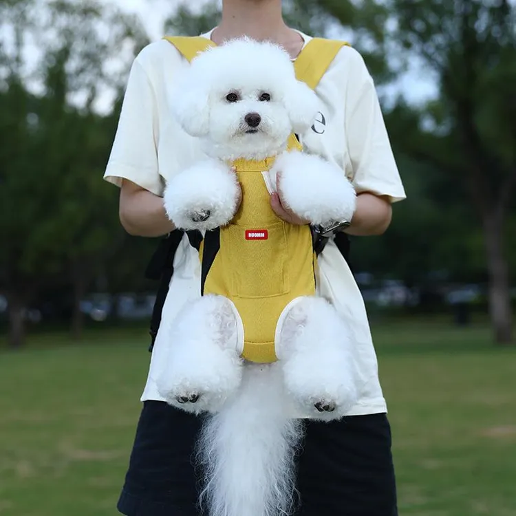 FAVMRTHA狗狗外出双肩背包透气胸前背包宠物便携外出胸背带狗包猫