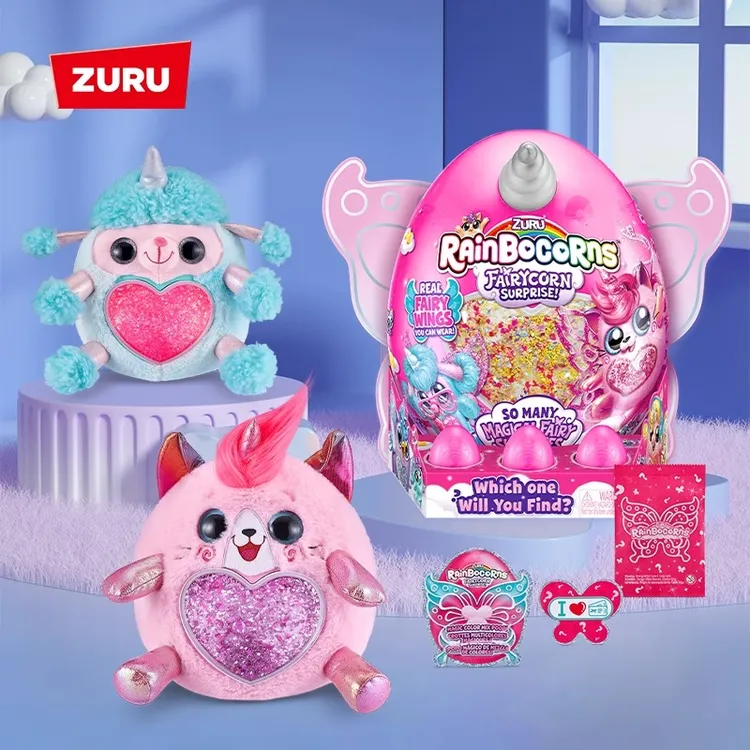 ZURU云波独角兽精灵魔法蛋惊喜毛绒玩偶女孩生日礼物