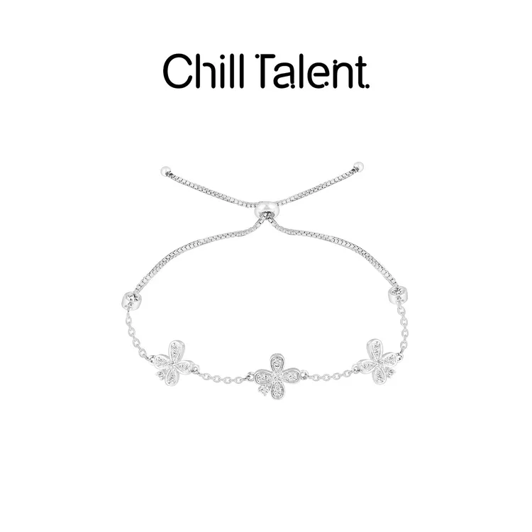 铜合金锆石手链 【新品】繁星四叶草手链清新精致时尚气质百搭