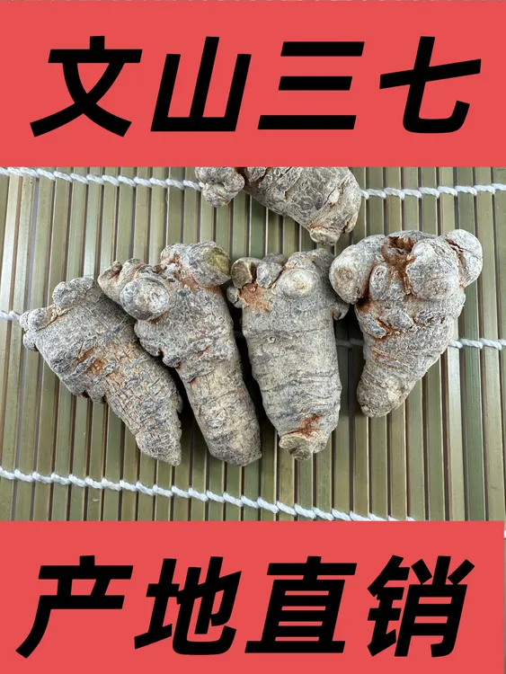 正宗云南文山三七（田七）原生态无剪口滑头三七可代磨粉