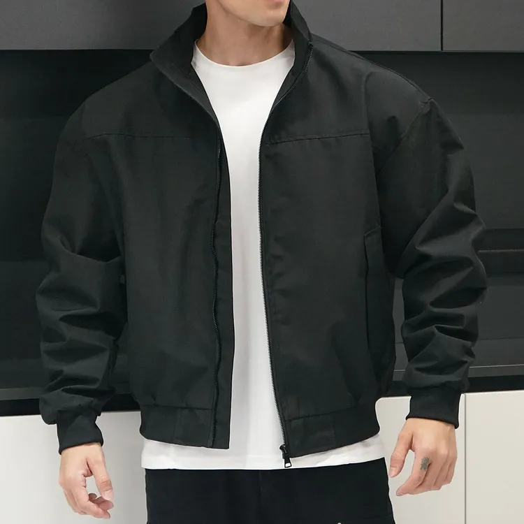 ORGN三防工装夹克男显大宽肩加厚拉链外套开衫秋冬季立领运动上衣