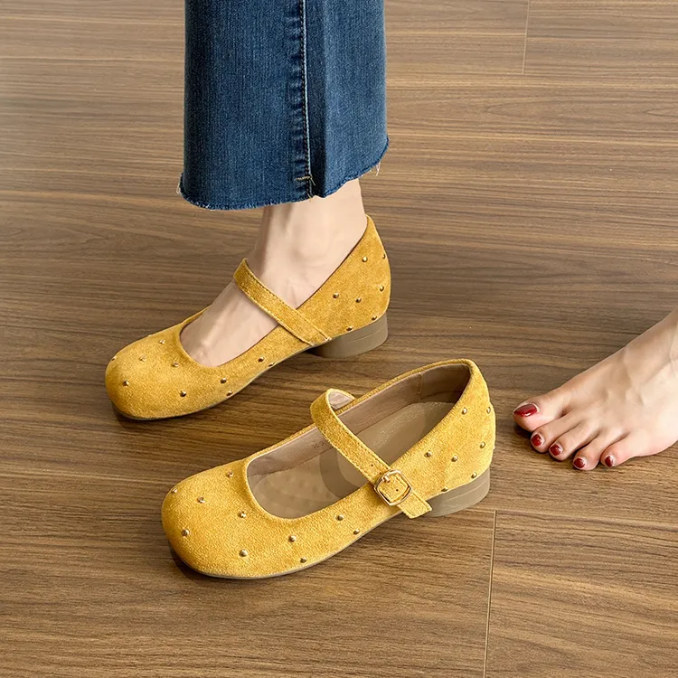 浅口夏季玛丽珍女鞋网红小个子内增高单鞋春夏法式厚底轻奢鞋子