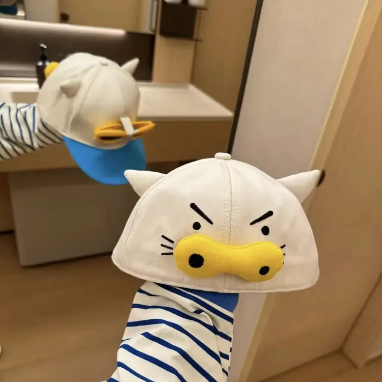 肥嘟嘟左卫门帽子正反两戴超人肥猪猪可爱墨镜棒球帽夏遮阳防晒