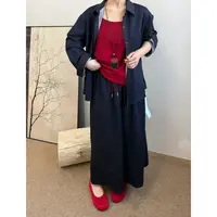 妮妮家1712港风牛仔上外套➕吊带背心➕半身裙时尚三件套
