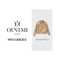 欧倪蜜 OUNIMI 双面穿经典徽标翻领夹克设计感短款外套Y-573