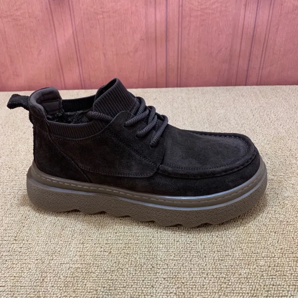 【加绒棉鞋】广州冬季新款磨砂牛皮男鞋！5950-13