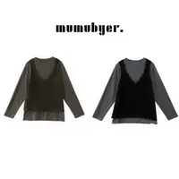 MUMUBYER •“森系叠穿”森系高质感假两件针织衫