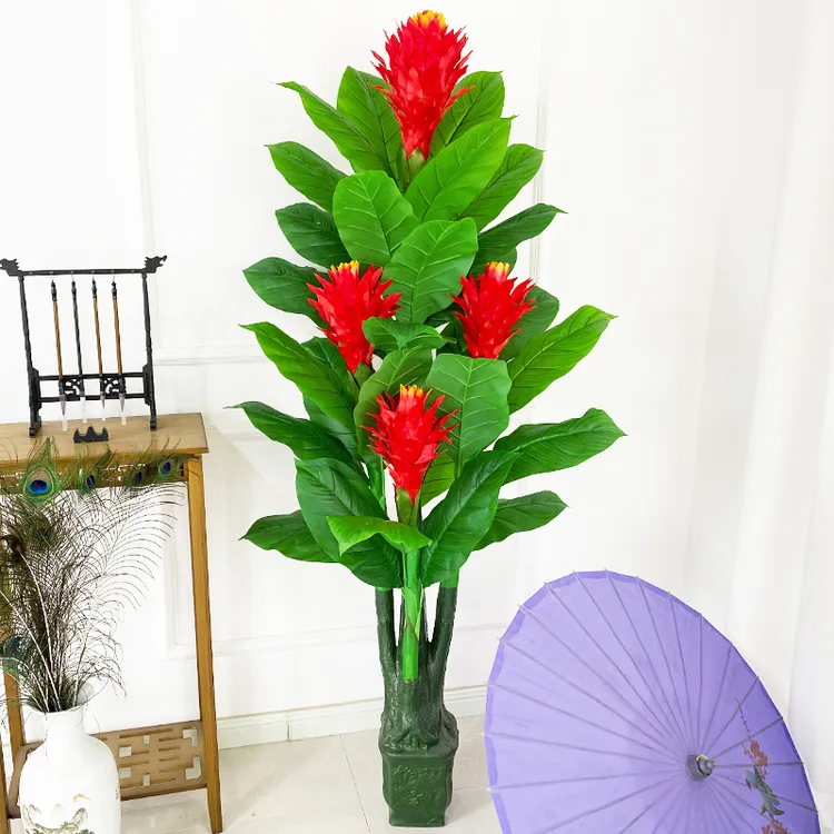 仿真植物盆景室内大型鸿运当头假花塑料装饰花真植物客厅盆栽摆设