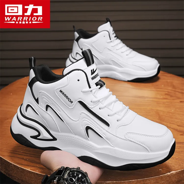 回力高帮鞋男款秋冬休闲运动小白鞋跑步防滑软底百搭户外老爹潮鞋商品图