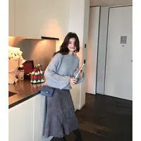 龍喜儿12.27 8:00AM开抢！璀璨精致双面廓形大V领羊毛针织衫J878