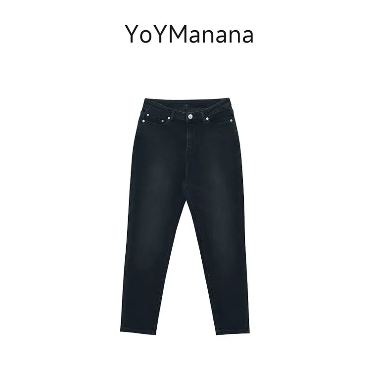 YoYManana低腰经典款休闲小脚牛仔裤