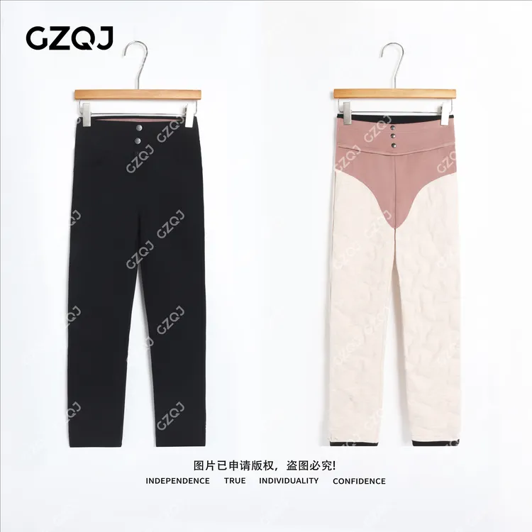 老琴私服【双域暖羽】90白鹅绒保暖显瘦打底外穿小脚裤女冬季98990