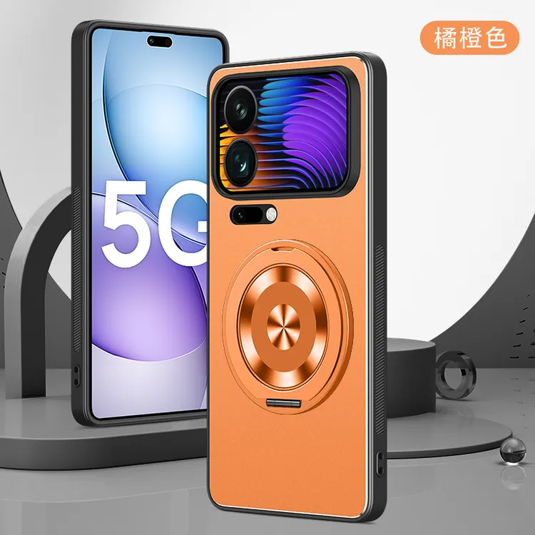 适用小米17Promax手机壳新款360旋转支架全包防摔小米17金属磁吸