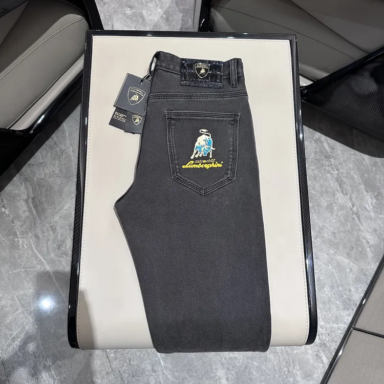  【秋冬新品】兰博基尼Lamborghini品牌联名限量款男士牛仔裤888