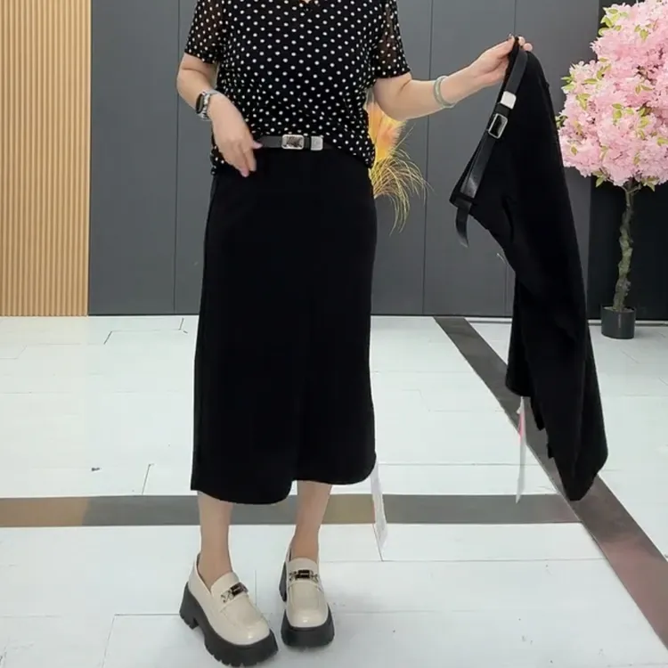 梦梦家6829款宽松遮肉显瘦静版双兜半身裙