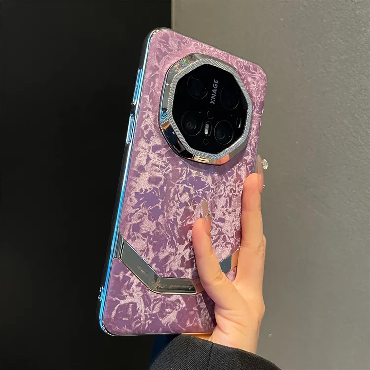 适用华为mate70rs非凡大师手机壳mate60rs奢华丝绒贝壳纹mate70女